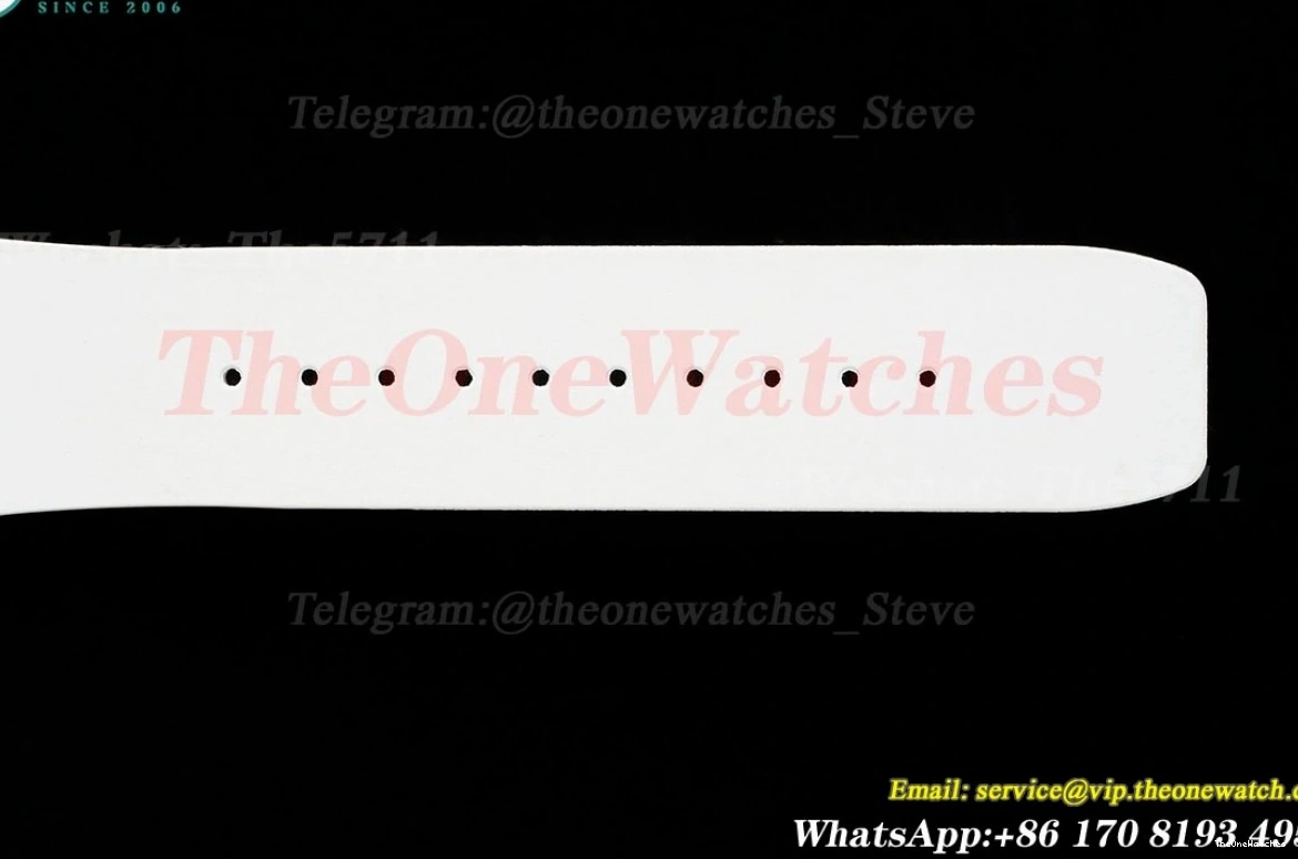 on Dragon Rubber Strap Tourb RM51 RMF Tiger Dial White 0116